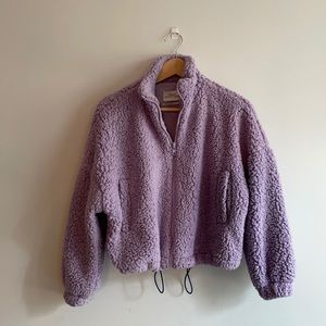 Urban Outfitters purple lilac teddy fleece jacket